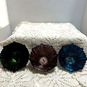 Decorative glass bowls 5” high
